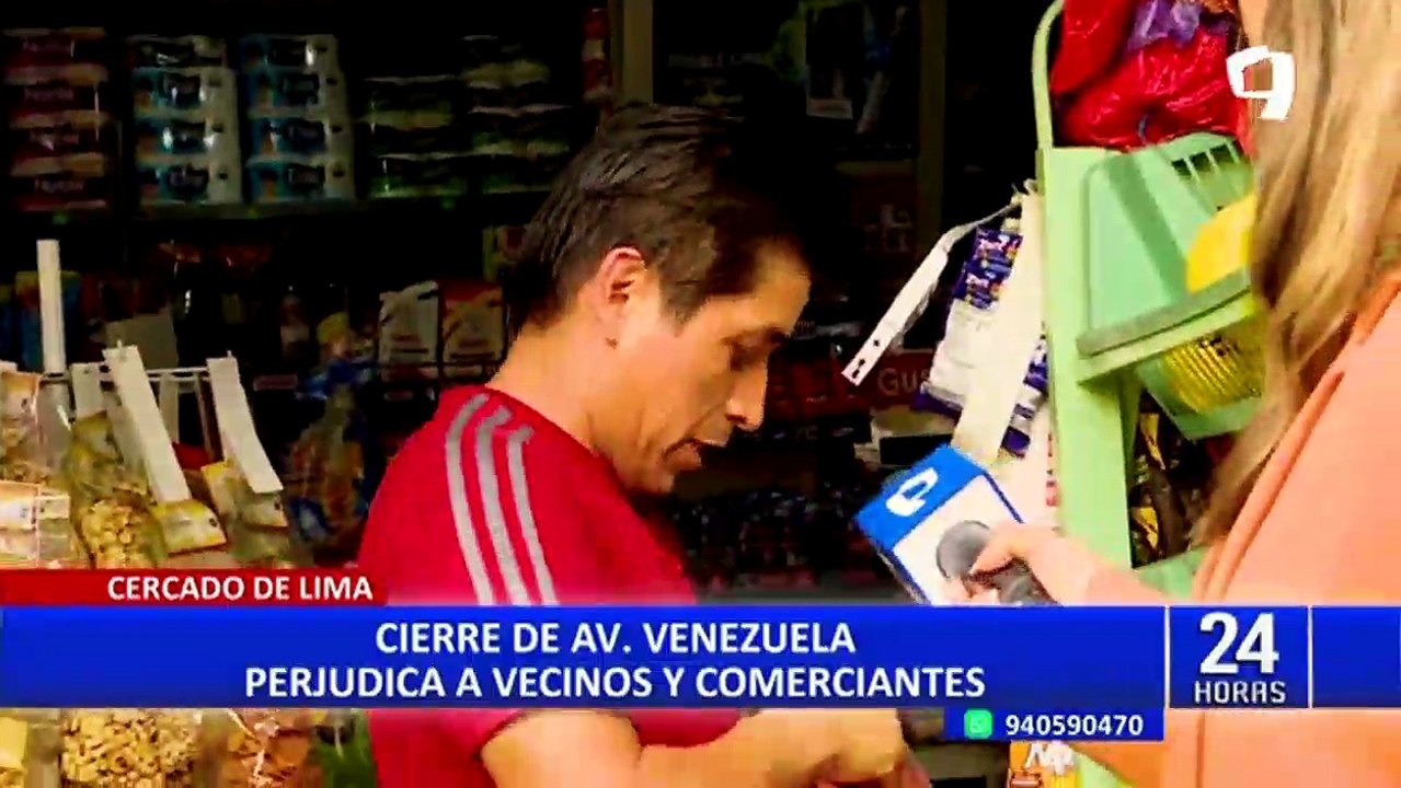Cercado de Lima: cierre de avenida Venezuela perjudica a vecinos y comerciantes