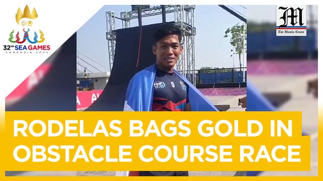 WATCH: Rodelas beats fellow pinoy, bags gold in SEAG obstacle course race
