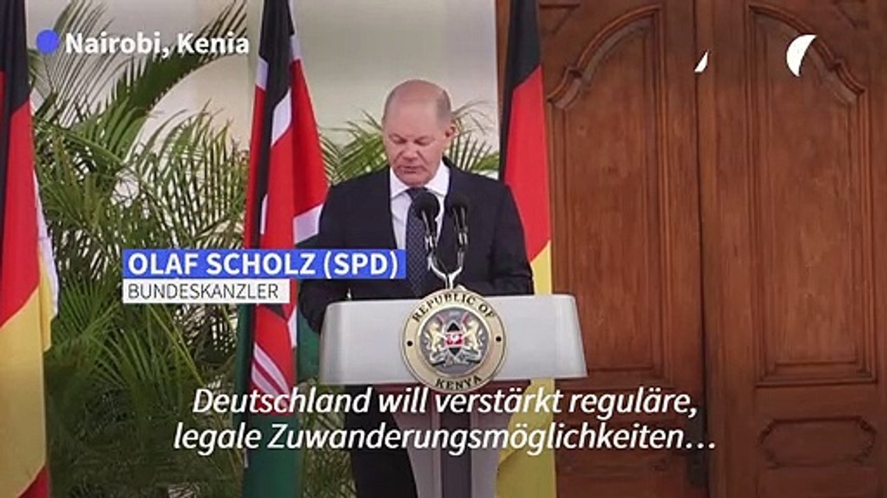 Scholz will mehr Fachkräftezuwanderung von Kenia nach Deutschland