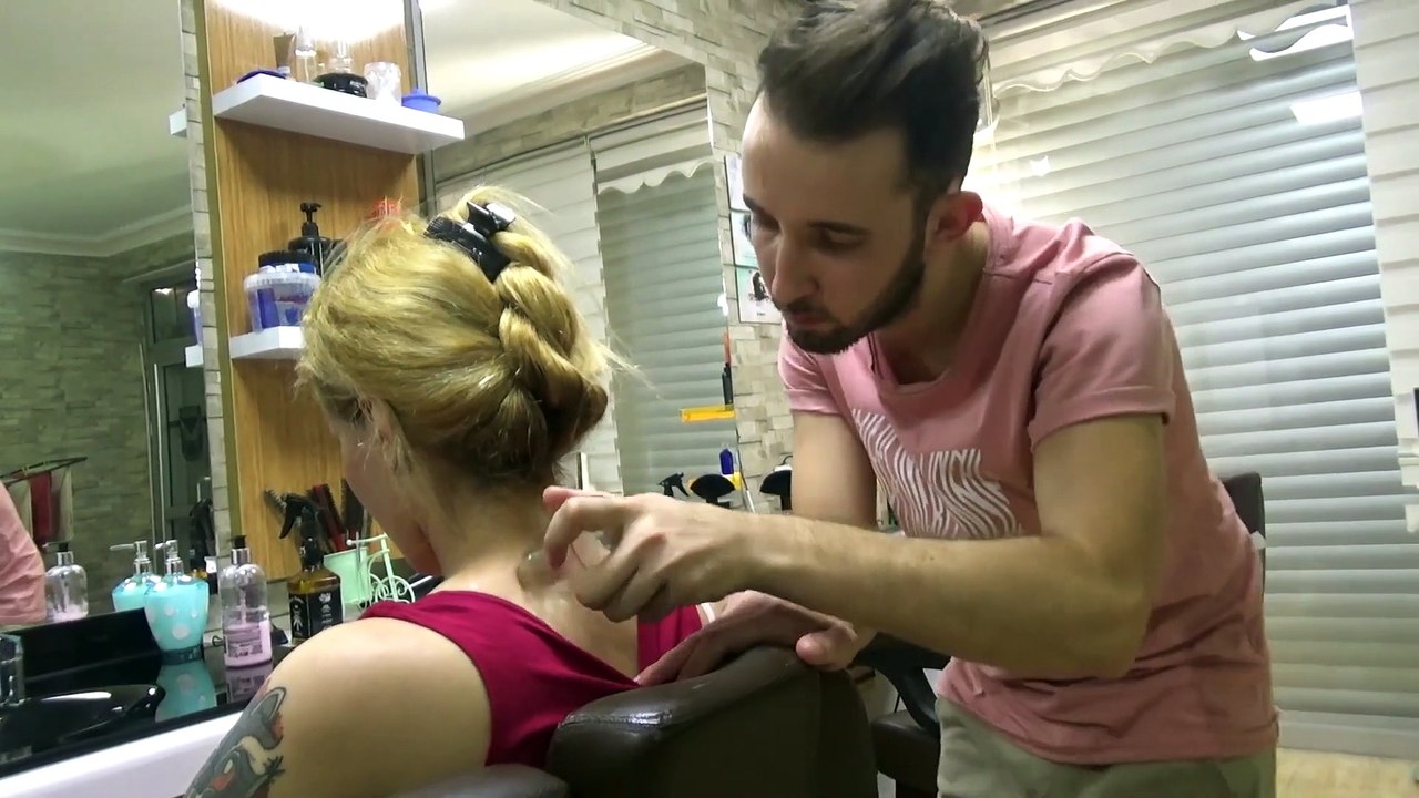 ASMR FEMALE MASSAGE (SLEEP THERAPY) Chair;Cosmic,Face,Nape,Arm,Finger Massage