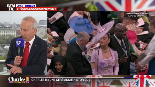La chanteuse Katy Perry est arrivée à l'abbaye de Westminster pour le couronnement du roi Charles III