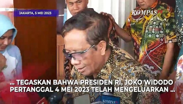 Mahfud MD Sebut Surpres RUU Perampasan Aset Sudah Diajukan ke DPR