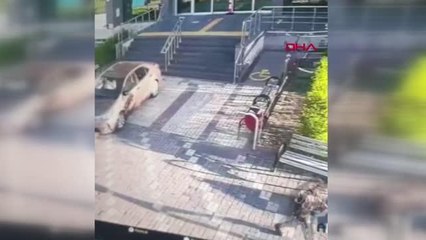 Kediyi malayla döven çocuk yakalandı