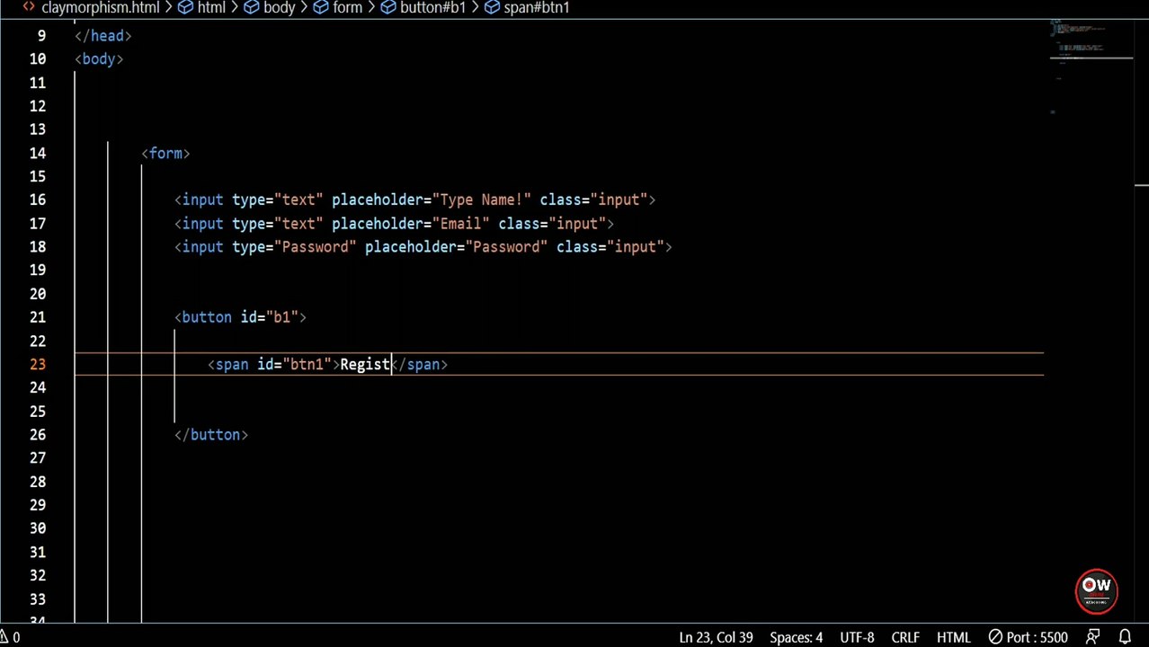 Claymorphism Login Form Design using Html & CSS | watch code online | Pure CSS tutorials