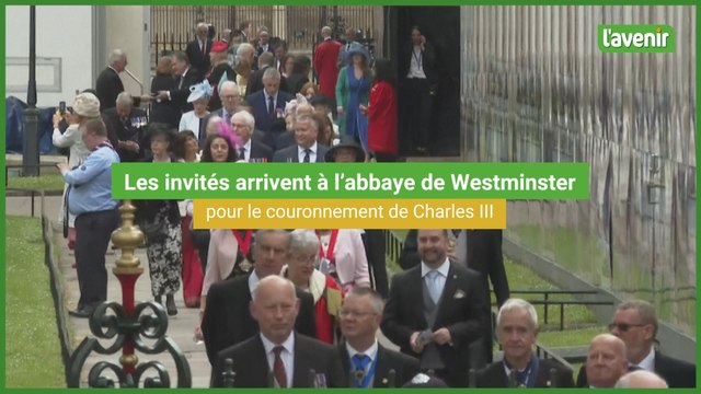 Emma Thompson et des invités au couronnement de Charles III