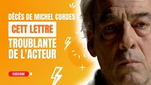Mort de Michel Cordes : cette lettre énigmatique de l'artiste qui a bouleversé sa famille