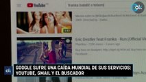 Google sufre una caída mundial de sus servicios YouTube, Gmail y el buscador