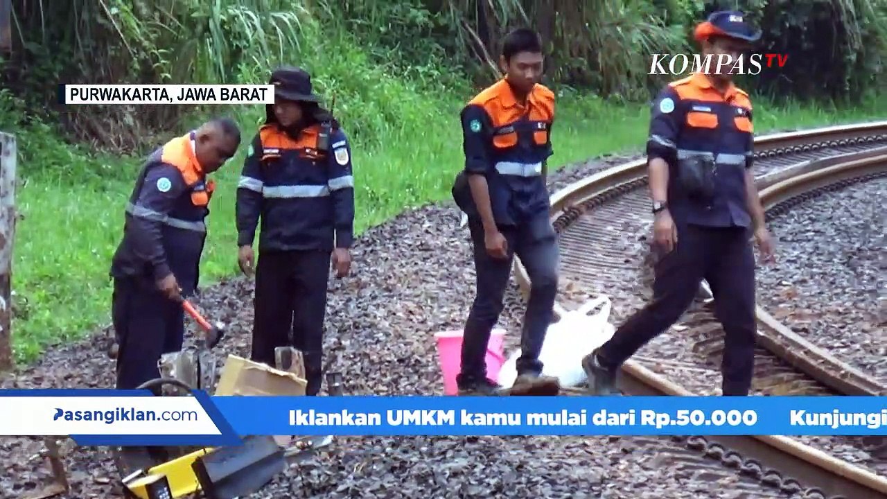 Laporan Pembersihan Hingga Kondisi Jalur Kereta Api Jakarta-Bandung yang Tertimbun Longsor 50 Meter