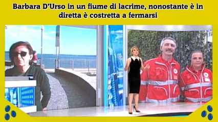 Barbara D’Urso in un fiume di lacrime, nonostante è in diretta è costretta a fermarsi