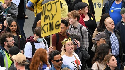 Protesters chant ‘not my king’ ahead of King Charles’s coronation