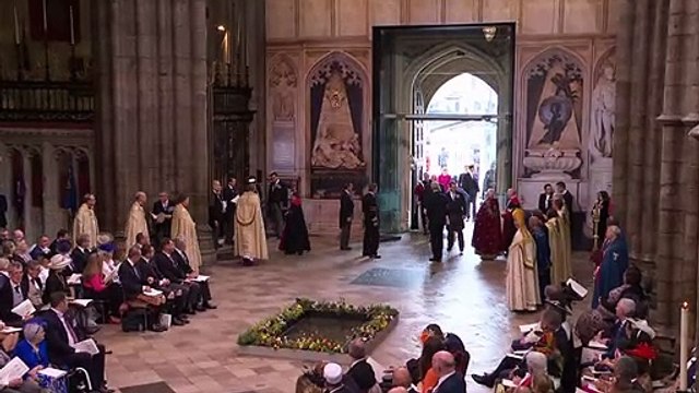Prince Harry and Prince Andrew arrive for King’s Coronation