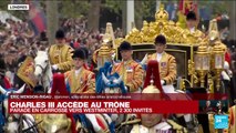 Couronnement de Charles III : parade en carrosse vers Westminster