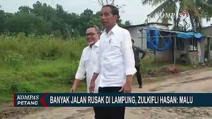 Tanggapan Zulkifli Hasan soal Jalan Rusak di Lampung: Saya Malu!