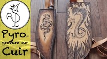 Pyrogravure sur cuir : un étui pour mes feuilles de boucher