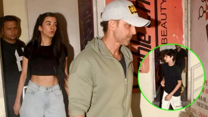 Hrithik Roshan Takes His Girlfriend And Son For Movie Night