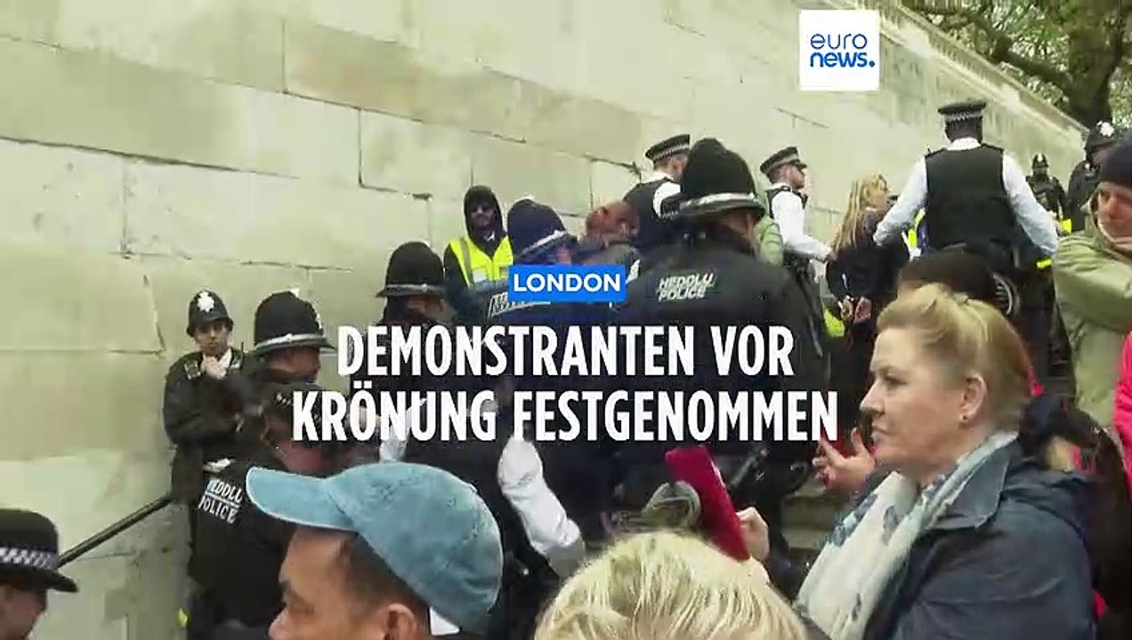 London: Festnahmen von Klimaschützern und Monarchie-Gegnern