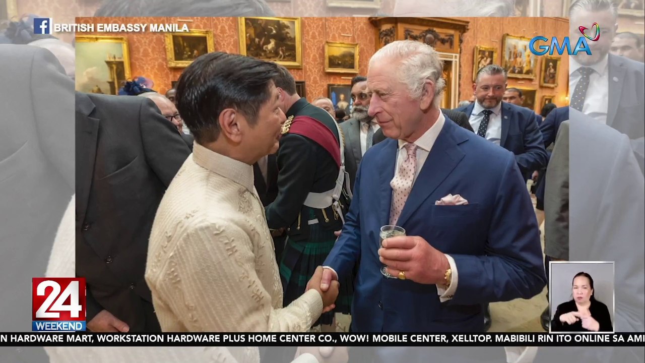 Pangulong Marcos at First Lady Liza Marcos, nakadaupang palad si King Charles III sa reception sa Buckingham Palace | 24 Oras Weekend