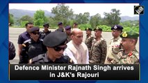 Defence Minister Rajnath Singh arrives in J&K’s Rajouri