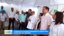 Realizan jornada de acondicionamiento cementerio municipal de Tenares
