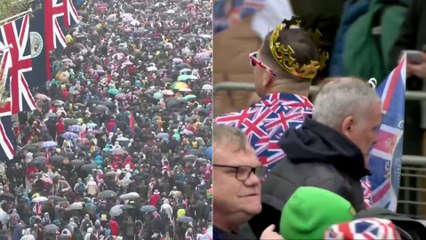 مراسلة #العربية: الأمطار لم تؤثر على إقبال البريطانيين لحضور حفل تتويج #الملك_تشارلز #بريطانيا