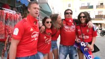 Ambientazo en Sevilla antes de la final de la Copa del Rey