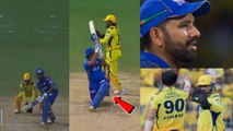 IPL 2023 How Ms Dhoni Trapped Rohit Sharma మాస్టర్ మైండ్ ధోనీ CSK Vs MI