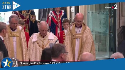 Kate Middleton : longue robe blanche et cape bleu roi, elle illumine le couronnement de Charles III