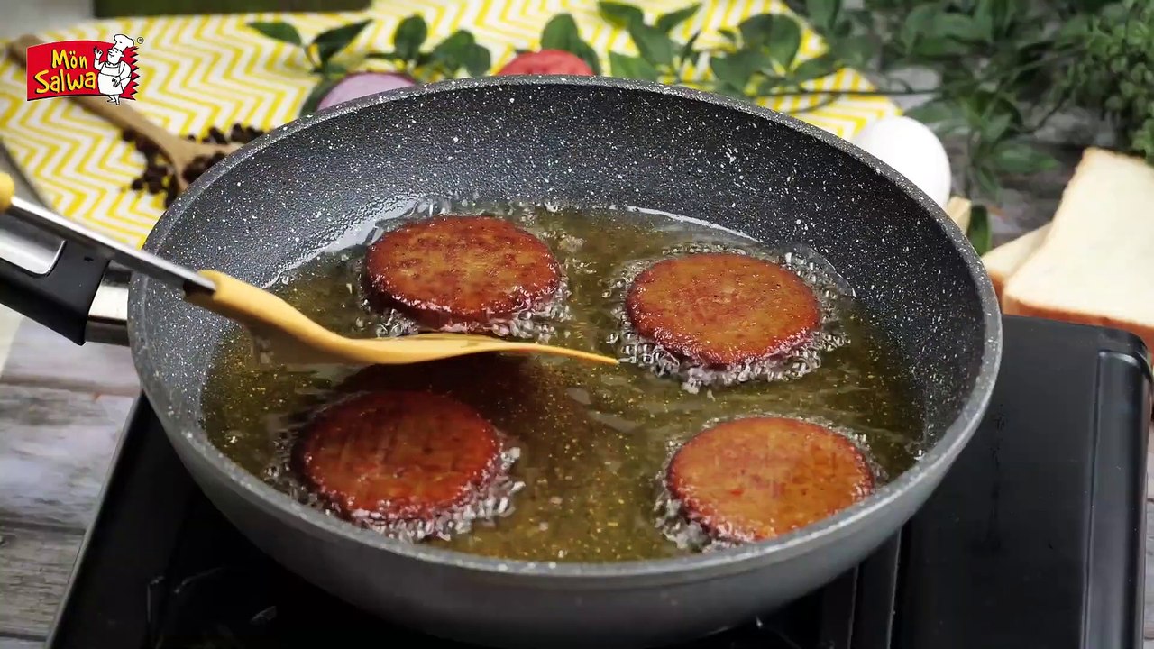 Chicken Shami Breakfast Sandwich Recipe - Courtesy Food Fusion