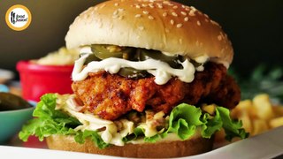 Nashville Hot Chicken Burger Recipe By Food Fusion