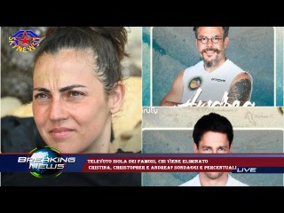 Televoto Isola dei Famosi, chi viene eliminato  Cristina, Christopher e Andrea? Sondaggi e percentua