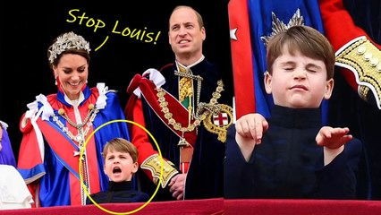 Cheeky Louis is back on the balcony of Buckingham Palace 