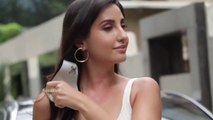 Nora Fatehi Looking Very Hot & Attractive In In White Bodycon Outfit _ Paani Paani Ho Gaye