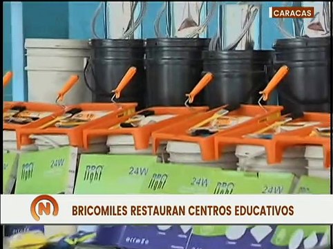 Bricomiles realizan trabajos de recuperación de la U.E.N. Dr. Elías Rodríguez en San Agustín