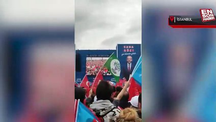 6'lı masanın Maltepe mitinginde HDP bayrakları sallandı