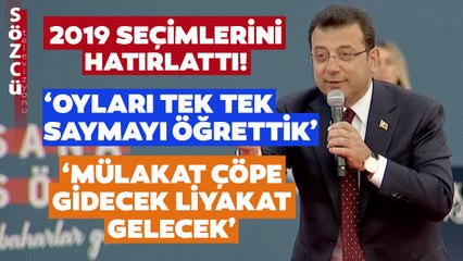 Ekrem İmamoğlu'ndan İstanbul Mitinginde Tarihi Konuşma! 'Mülakat Çöpe Gidecek Liyakat Gelecek'
