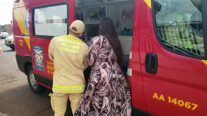 Gol e Saveiro batem de frente no Bairro Brasília e passageira fica ferida