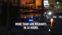 Over 600 new migrants dock on Italian island of Lampedusa in 24 hours