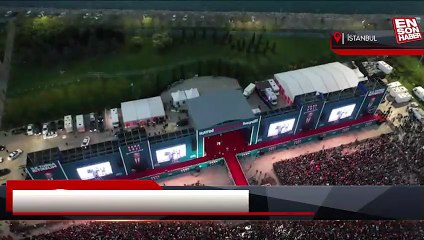 Kemal Kılıçdaroğlu'nun Maltepe mitingi havadan görüntülendi