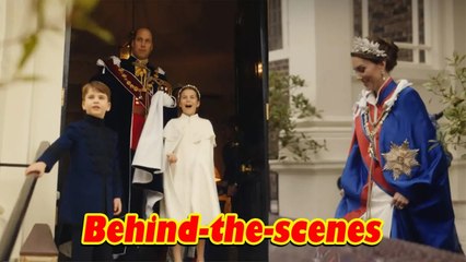 Behind the scenes - The Wales family before the coronation ceremony