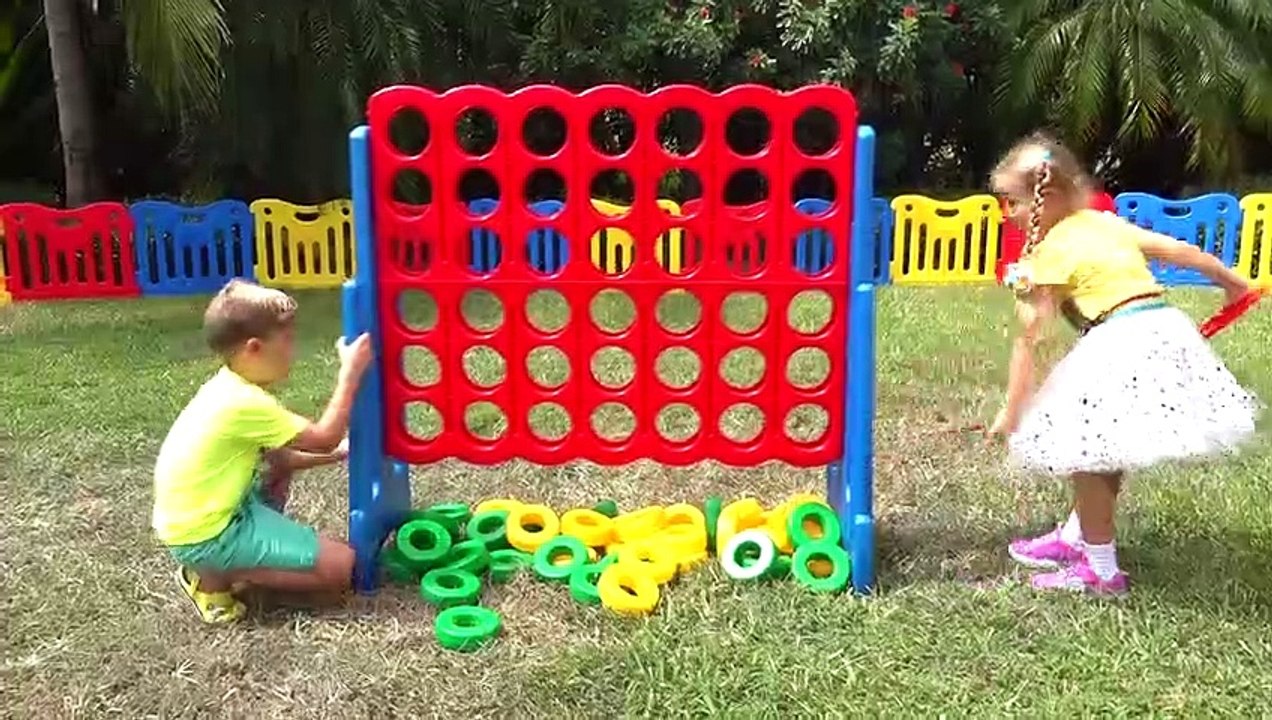 Diana and Roma play Outdoor Games