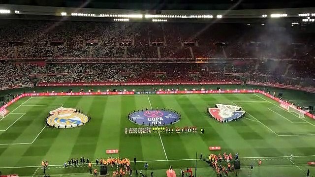 Así ha sonado el himno de España en la final de Copa del Rey entre Osasuna y Real Madrid