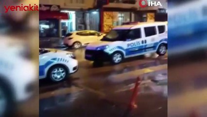 AK Parti bayraklarını kesen CHP'liler kavga çıkardı!