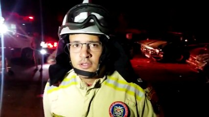 Grave colisão deixa um morto e sete vítimas graves no trevo da BR-369 com a PR-573