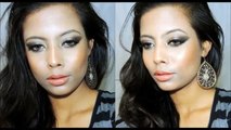 Bronze Smokey Eye Makeup Tutorial   Tan   Brown Skintone