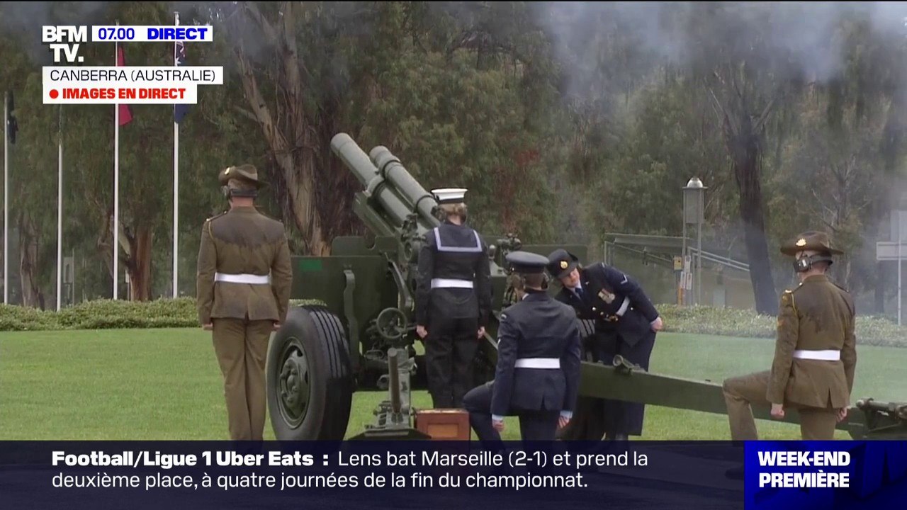 Des coups de canon tirés à Canberra en l'honneur du couronnement du roi Charles III et de la reine Camilla