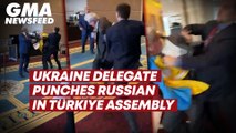 Ukraine delegate punches Russian in Türkiye assembly | GMA News Feed