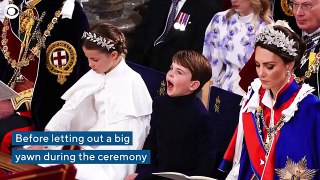 Prince Louis yawns at King Charles III_s coronation ceremony