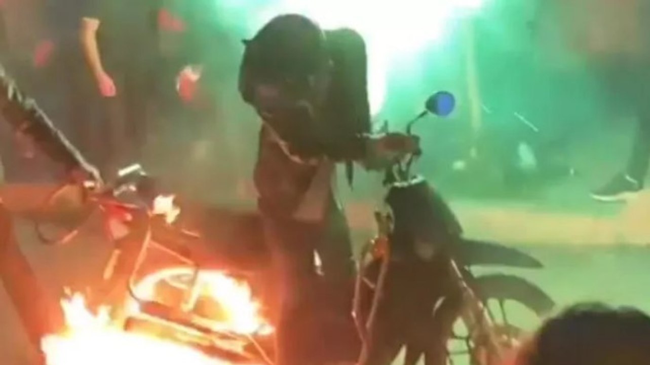 Bağcılar'daki asker eğlencesinde tehlikeli gösteri