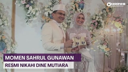 Momen Sahrul Gunawan Resmi Nikahi Dine Mutiara