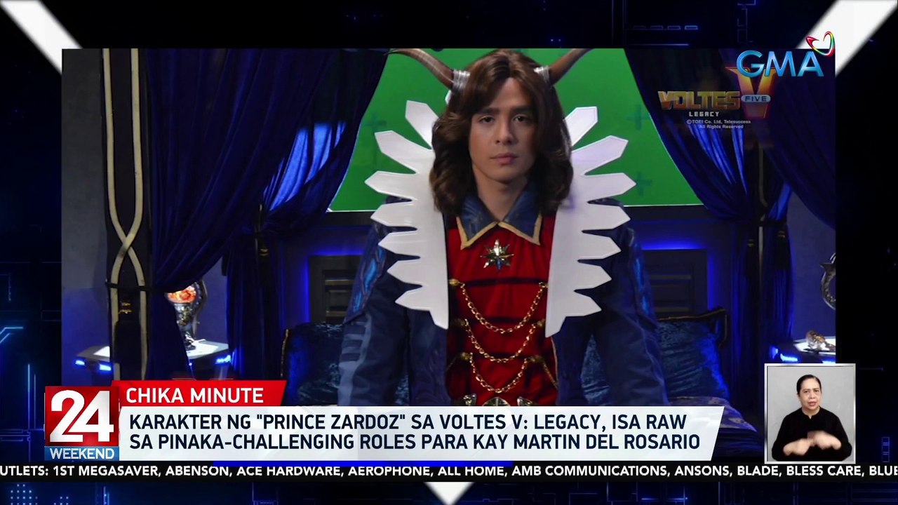 Karakter ng "Prince Zardoz" sa Voltes V: Legacy, isa raw sa pinaka-challenging roles para kay Martin Del Rosario | 24 Oras Weekend